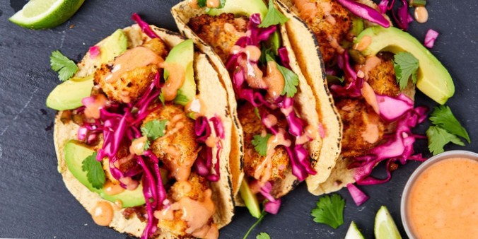 support Mus Frem Air Fryer Blomkål Tacos ingredienser | Lapetiteepicerievegan